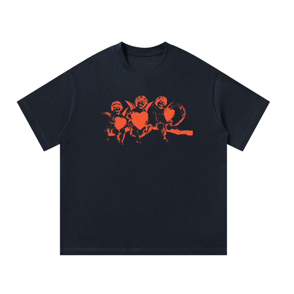 Cupido unisex oversized t-shirt, navy blue