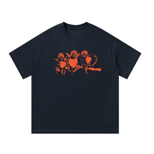 Cupido unisex oversized t-shirt, navy blue