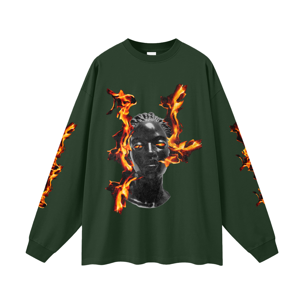 Firestarter long sleeve, dark green