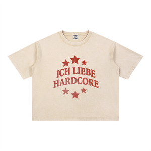 Ich Liebe Hardcore t-shirt, beige