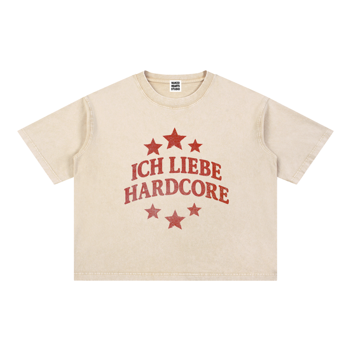 Ich Liebe Hardcore t-shirt, beige
