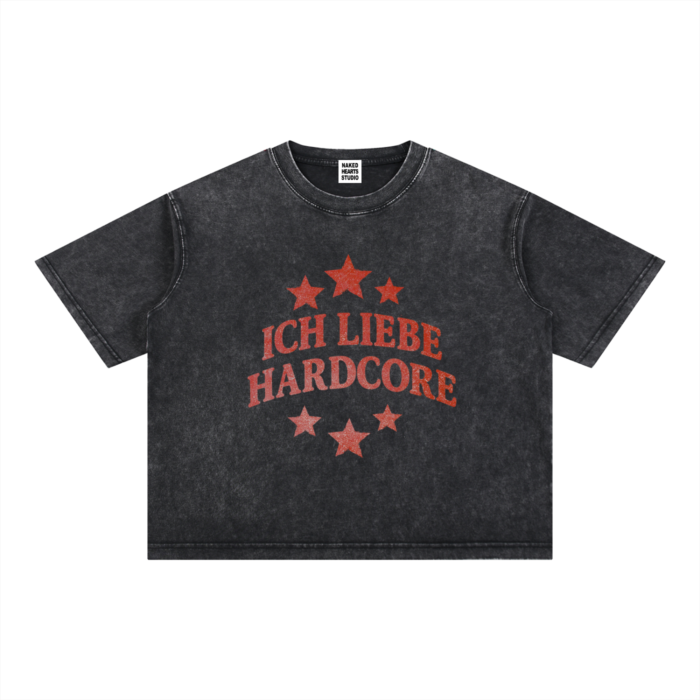 Ich Liebe Hardcore t-shirt, black carbon