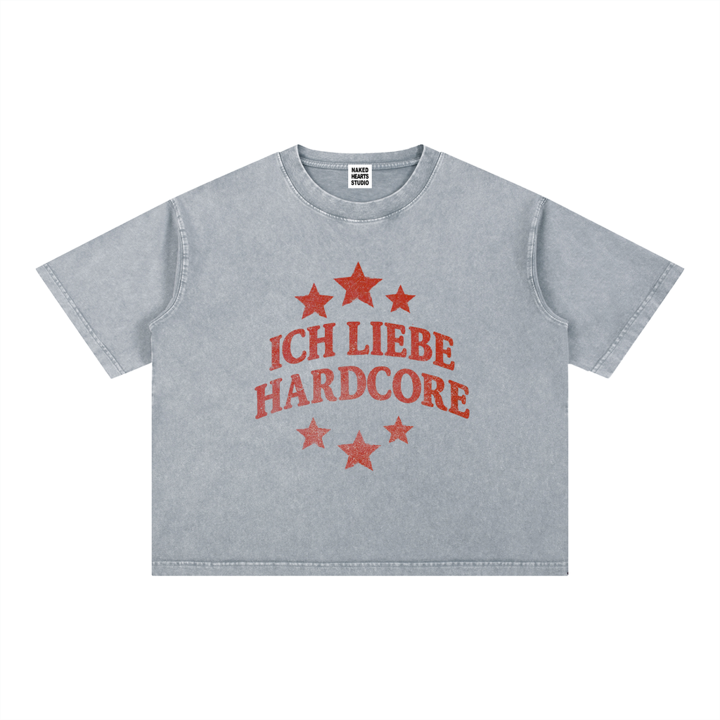 Ich Liebe Hardcore t-shirt, light grey