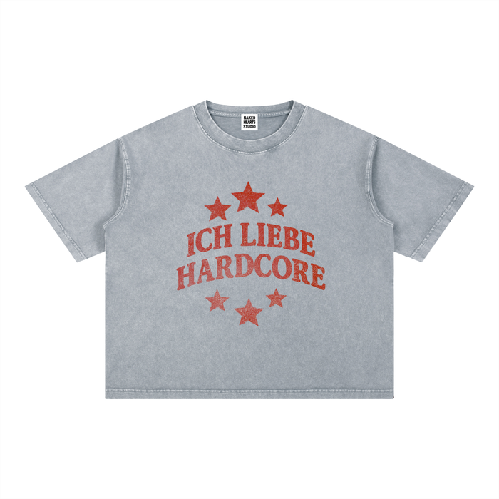 Ich Liebe Hardcore t-shirt, light grey