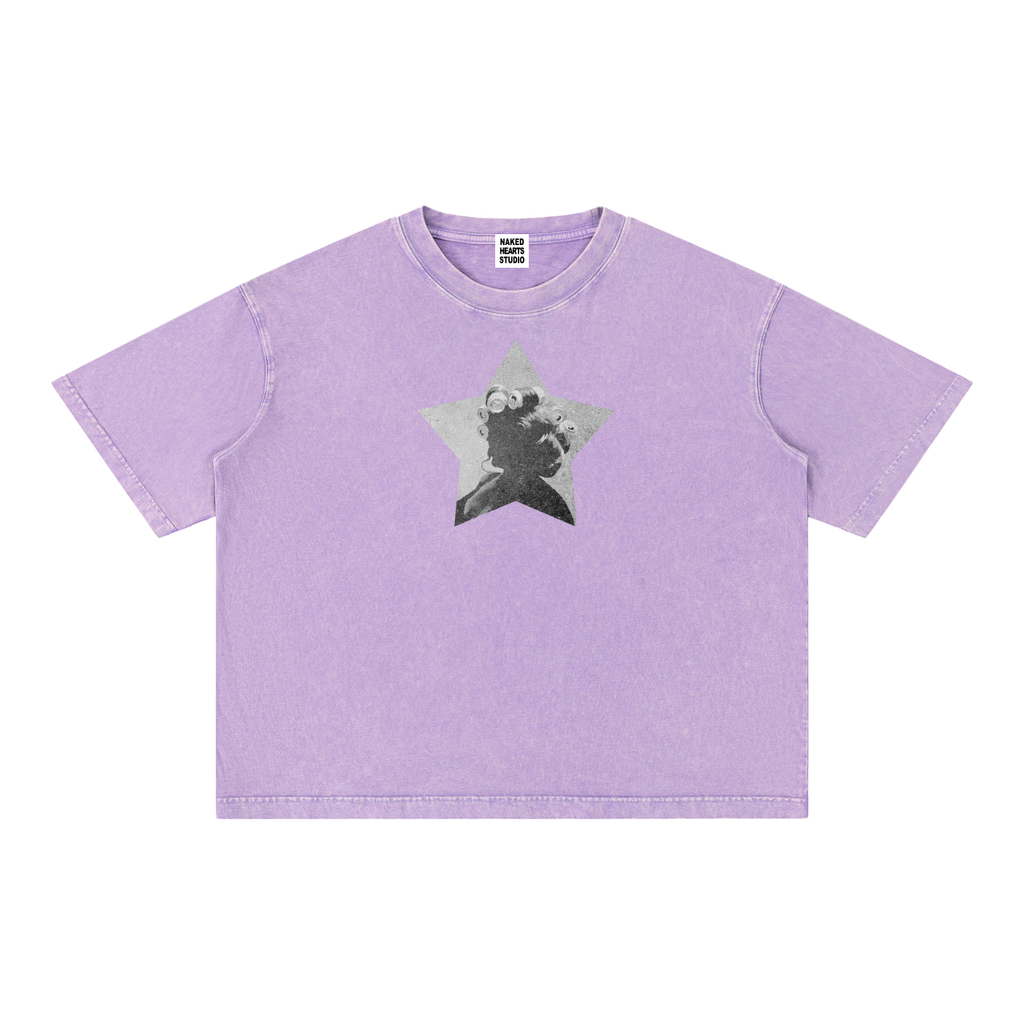 Pop Star t-shirt, purple wash