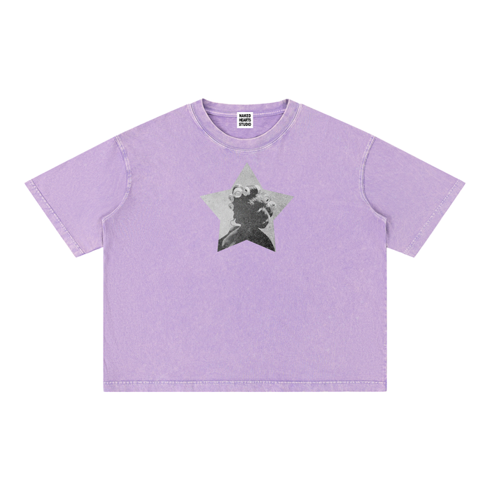Pop Star t-shirt, purple wash