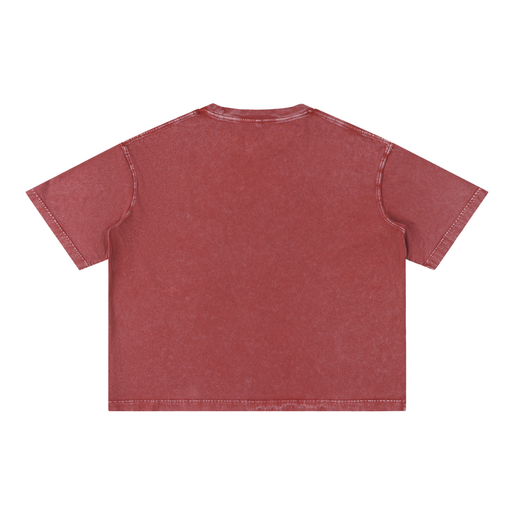 Pop Star t-shirt, red wash