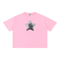 Pop Star t-shirt, rose pink wash