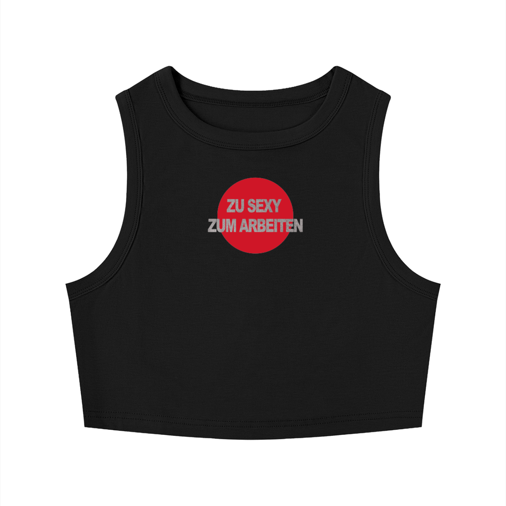 ZU ZEXXXY black bodycon crop top