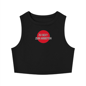ZU ZEXXXY black bodycon crop top