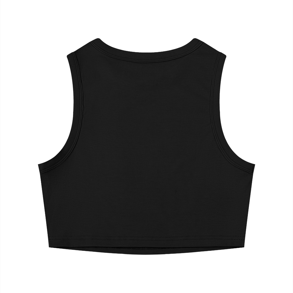 ZU ZEXXXY black bodycon crop top