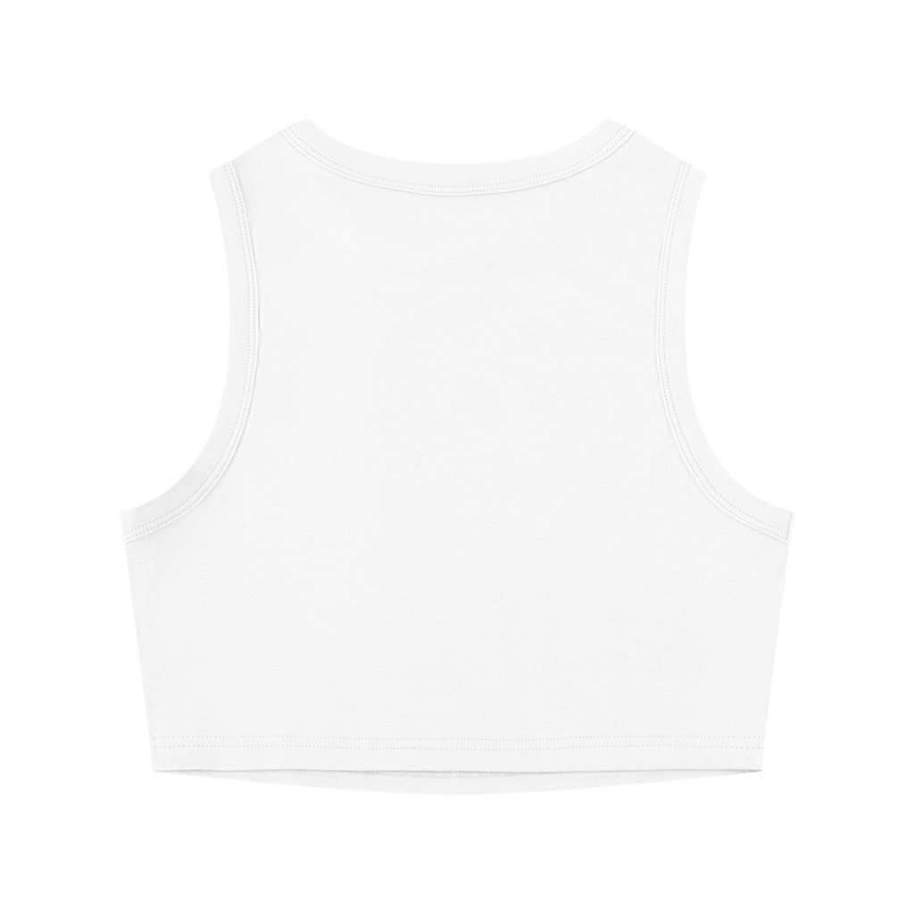 ZUU ZEXY bodycon crop top, khaki and white colorways