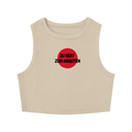 ZUU ZEXY bodycon crop top, khaki and white colorways